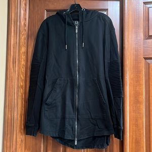Men’s Size L Zip-Up Black Hoodie